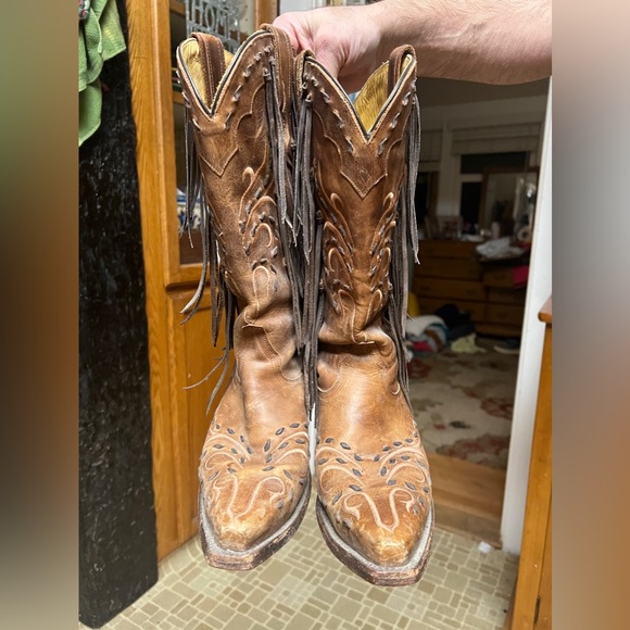 Corral cowboy boots w fringe - Picture 5 of 11
